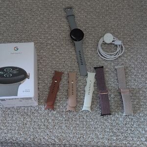 Fitbit Smartwatch with Gray and Multicolor Bands